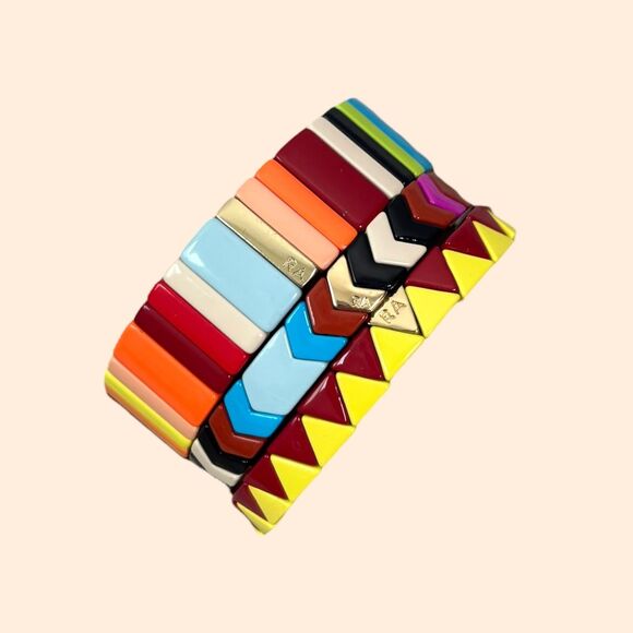 Roxanne Assoulin Enamel Bracelet Set - Picture 1 of 3